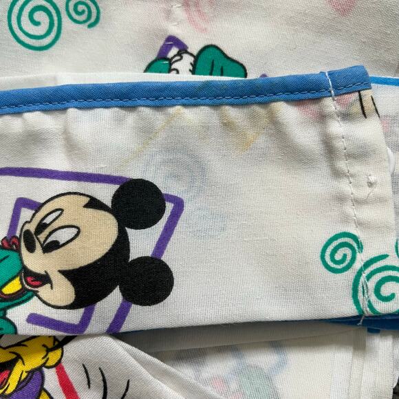 VTG Dundee Disney Curtains w Tie Backs 63Lx41W Baby Mickey Minnie Goofy 4 Panels - Picture 7 of 7
